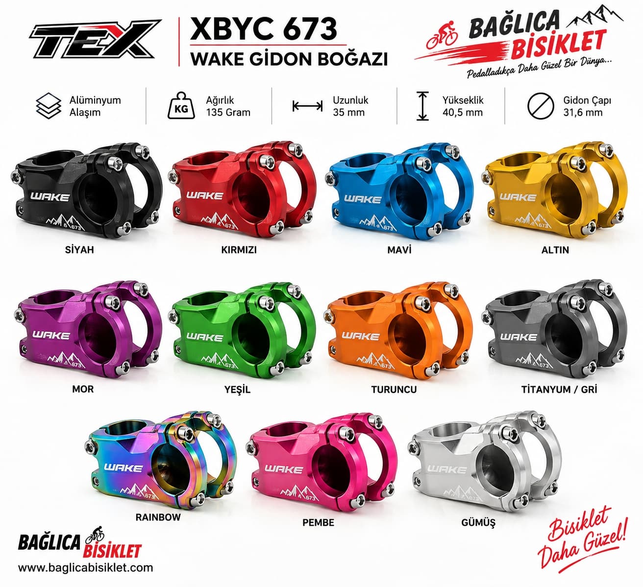 TEX XBYC 673 WAKE RENKLİ GİDON BOĞAZI